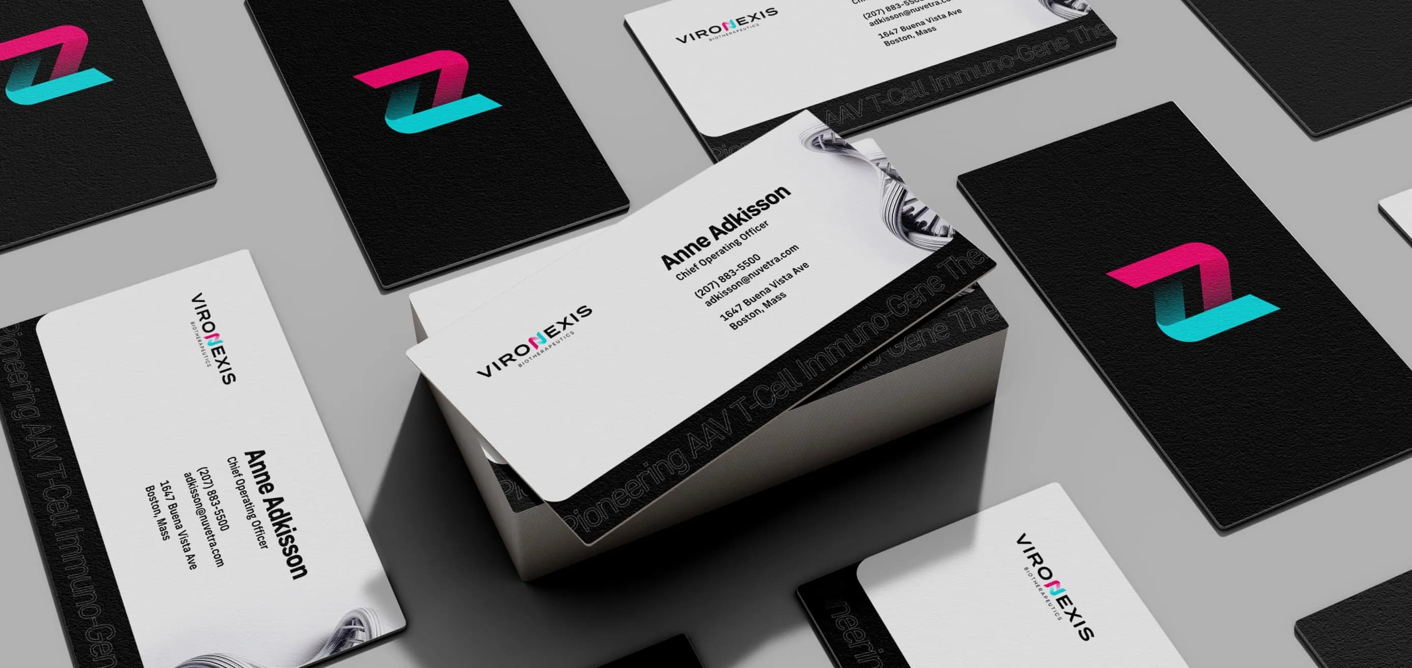 Vironexis business cards